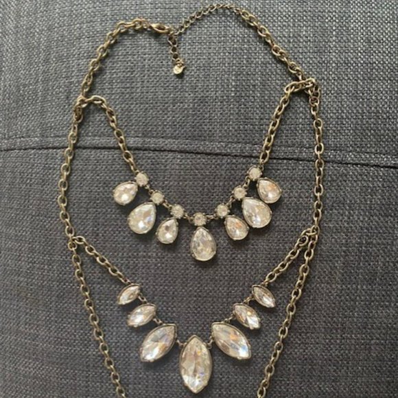 Three Layer Gold Statement Necklace....Beautiful!! - Picture 3 of 3